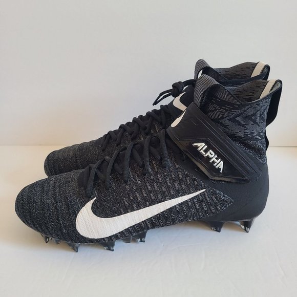 NEW Nike Alpha Menace Elite 2 Football Cleats AO3374-001 Size 14 Black